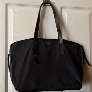 Botkier Black Nylon Large Tote Bag